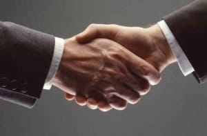 The handshake is critical.